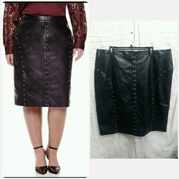 Worthington Dresses & Skirts - 🎉HP🎉 Worthington Studded Leather Pencil Skirt